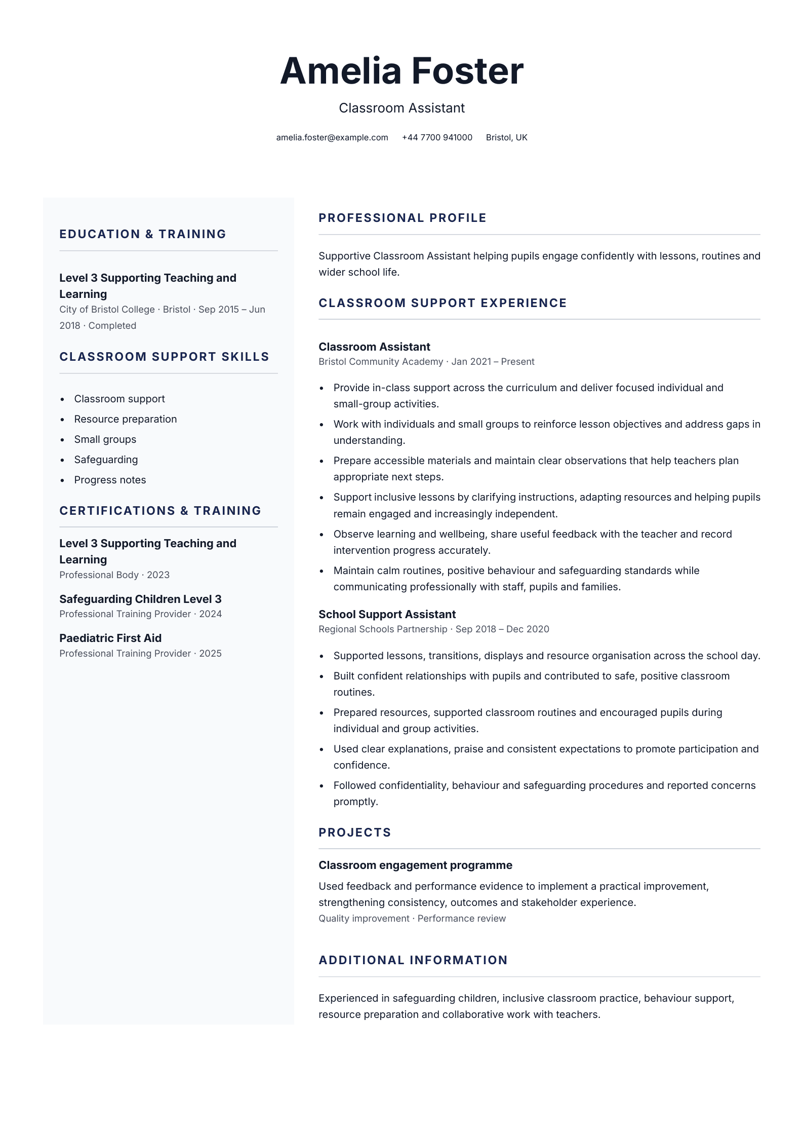 Care coordinator CV