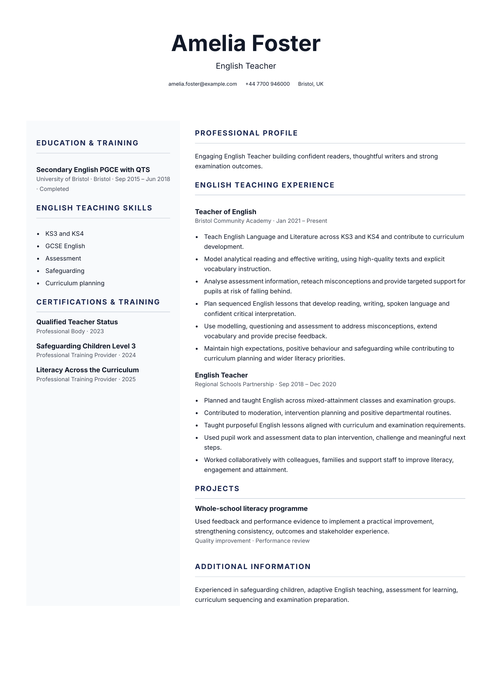 Care coordinator CV