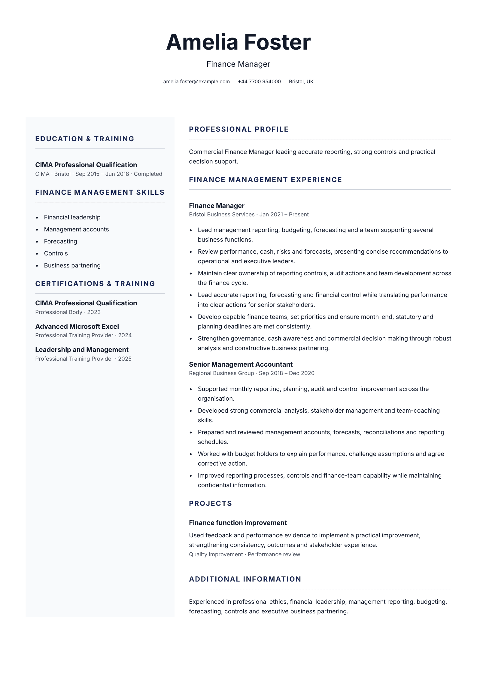 Care coordinator CV