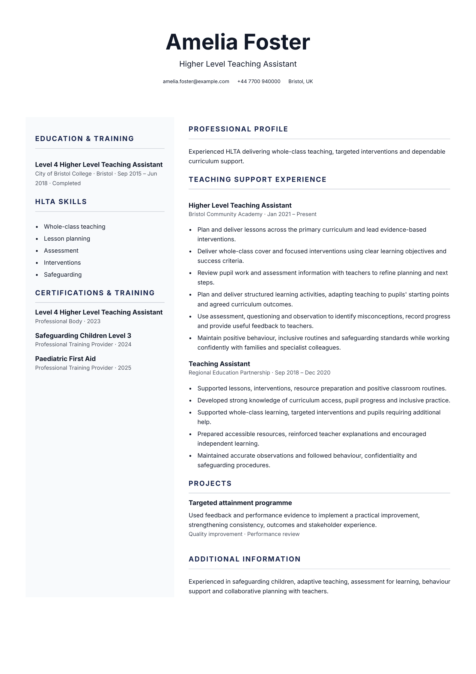 Care coordinator CV