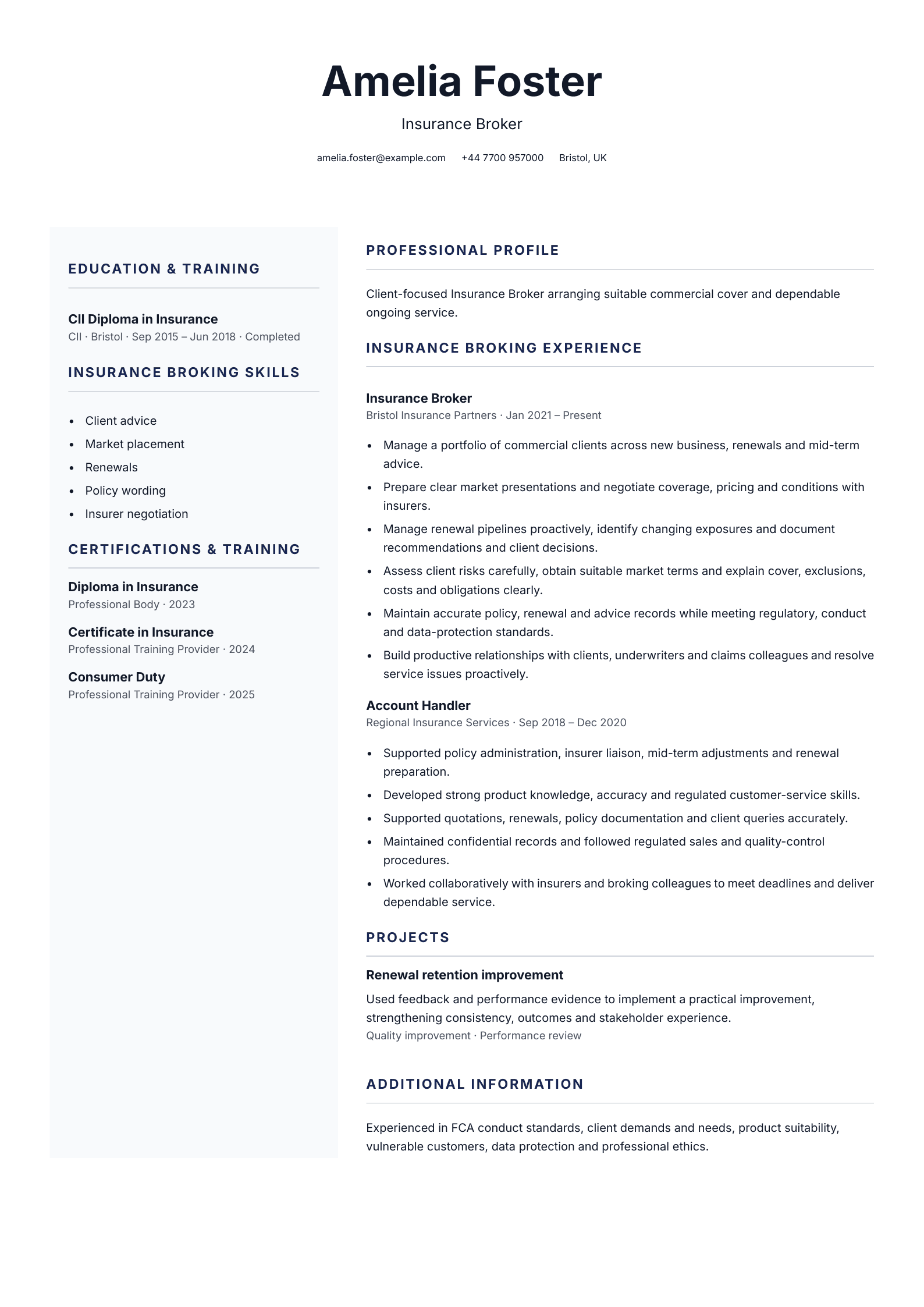 Care coordinator CV