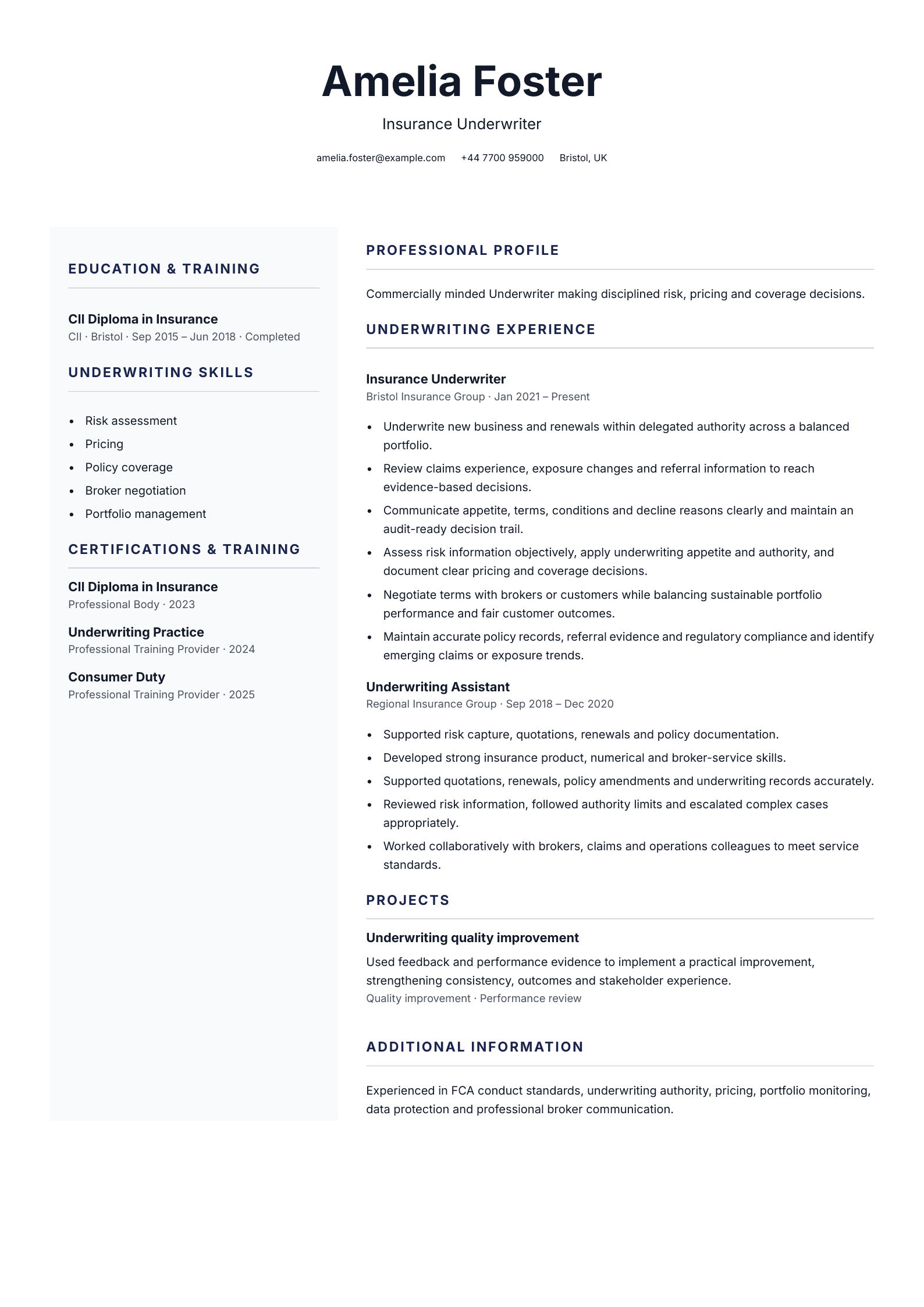 Care coordinator CV