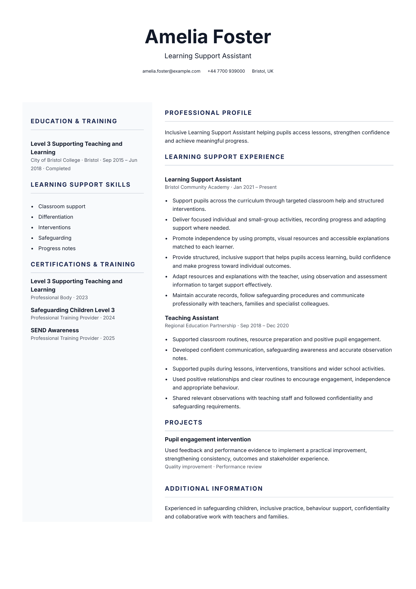 Care coordinator CV