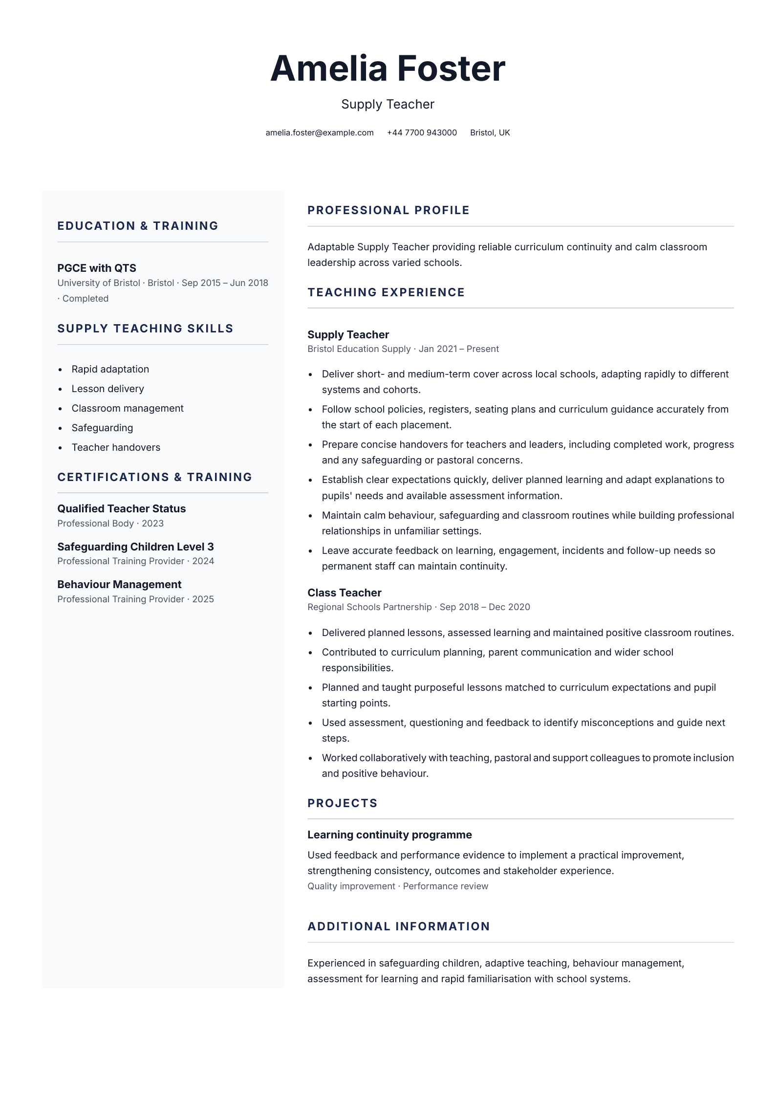Care coordinator CV