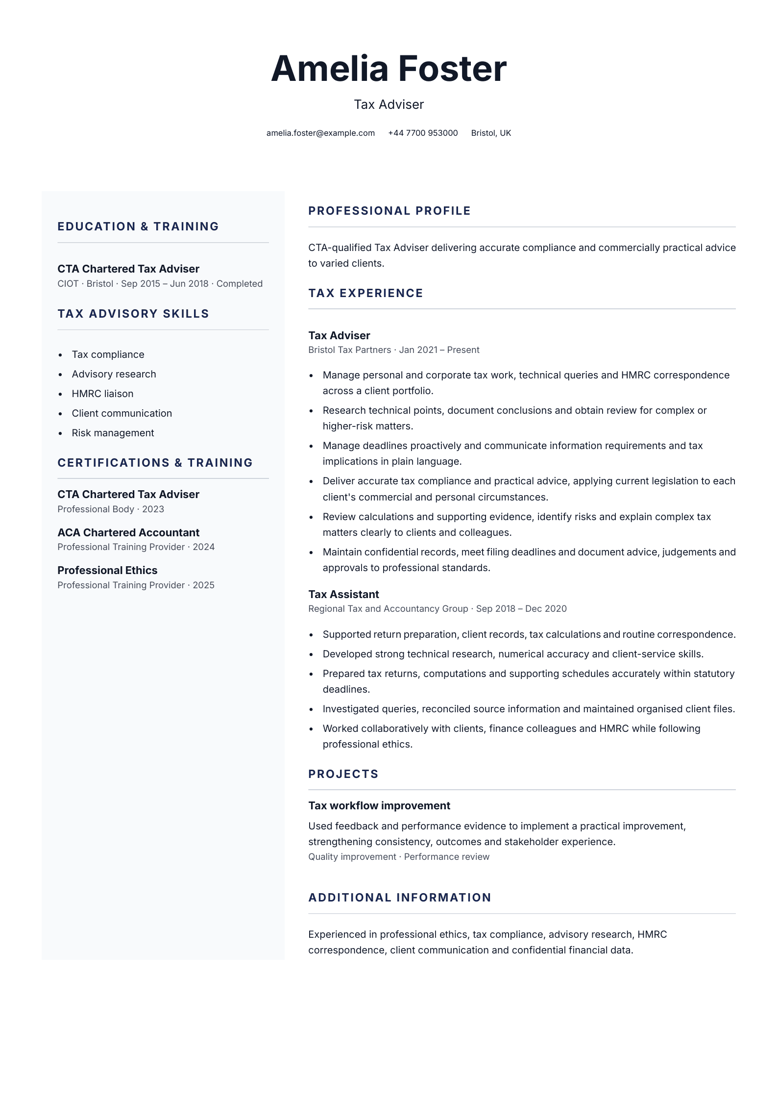Care coordinator CV
