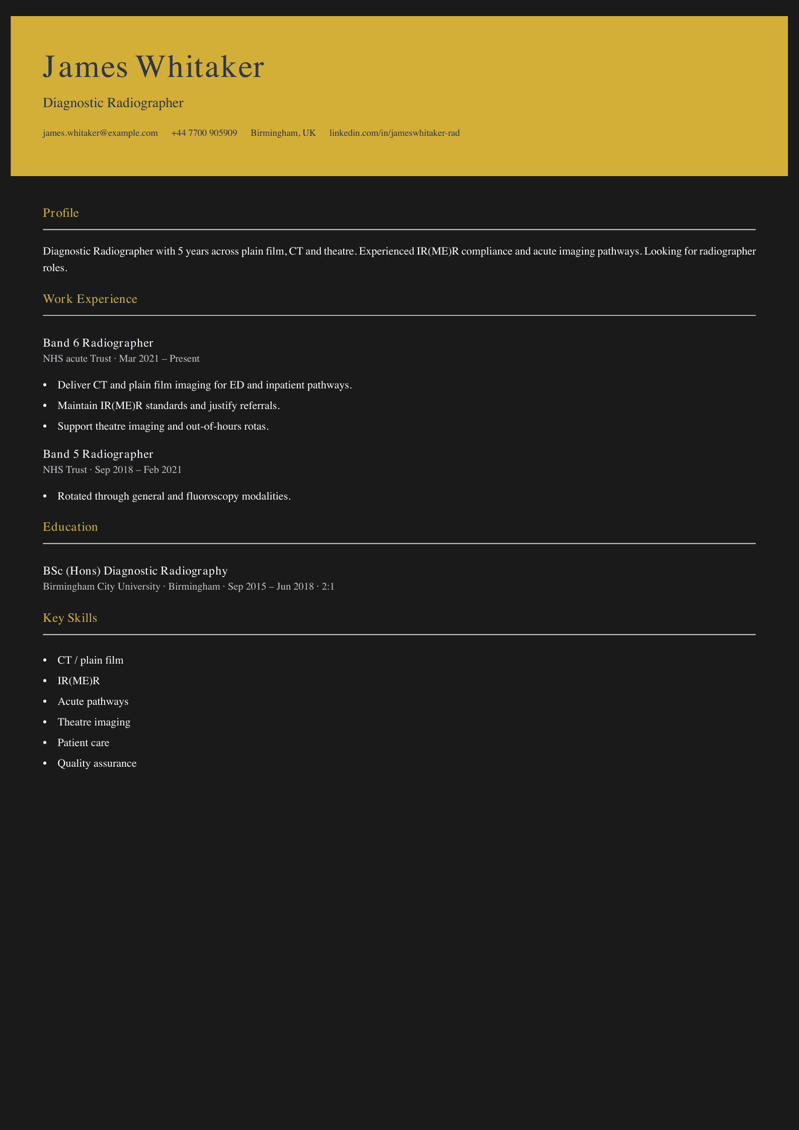 free medical cv template diagnostic radiographer